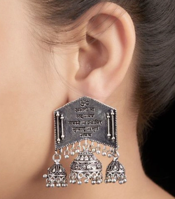 Rishmita Collection Scripted Earring - Free Size
